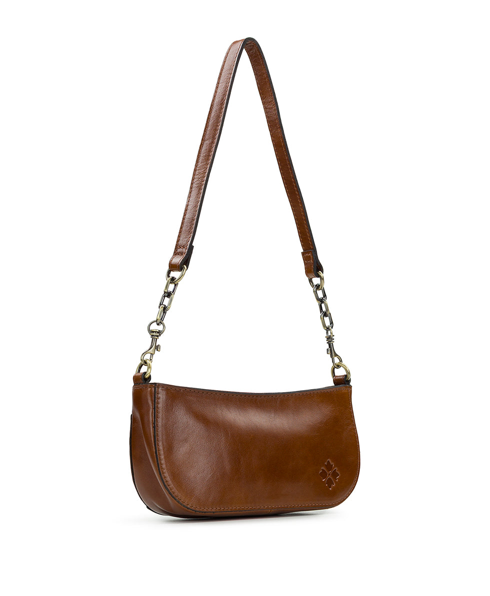 Female - Sassi Baguette Crossbody - Vintage Distressed Leather - black - by Patricia Nash - View 10 of 18