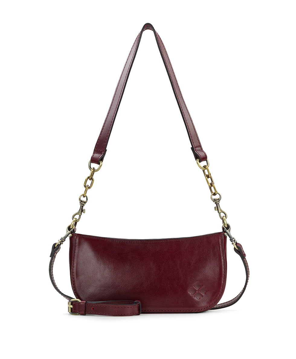 Female - Sassi Baguette Crossbody - Vintage Distressed Leather - black - by Patricia Nash - View 12 of 18