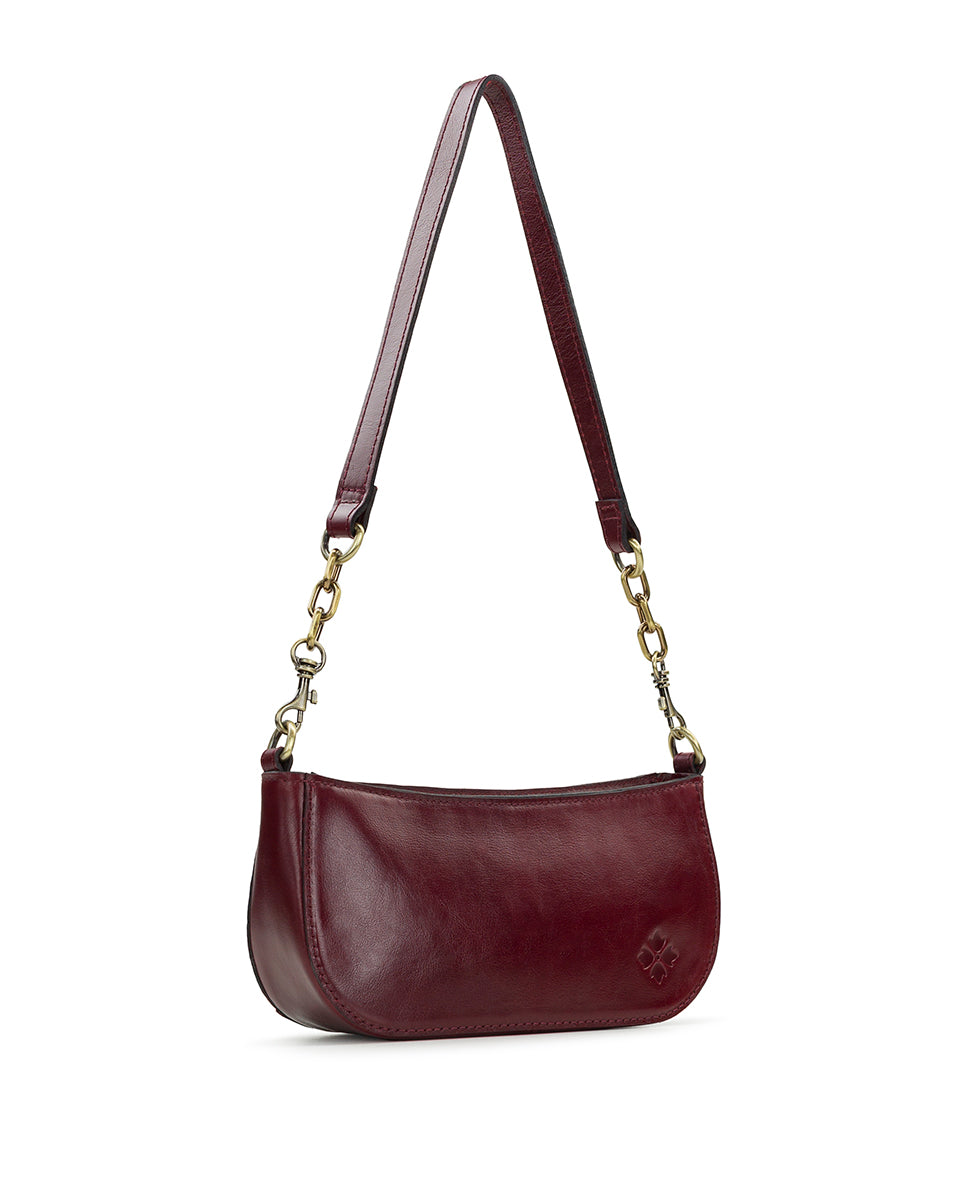 Female - Sassi Baguette Crossbody - Vintage Distressed Leather - black - by Patricia Nash - View 14 of 18