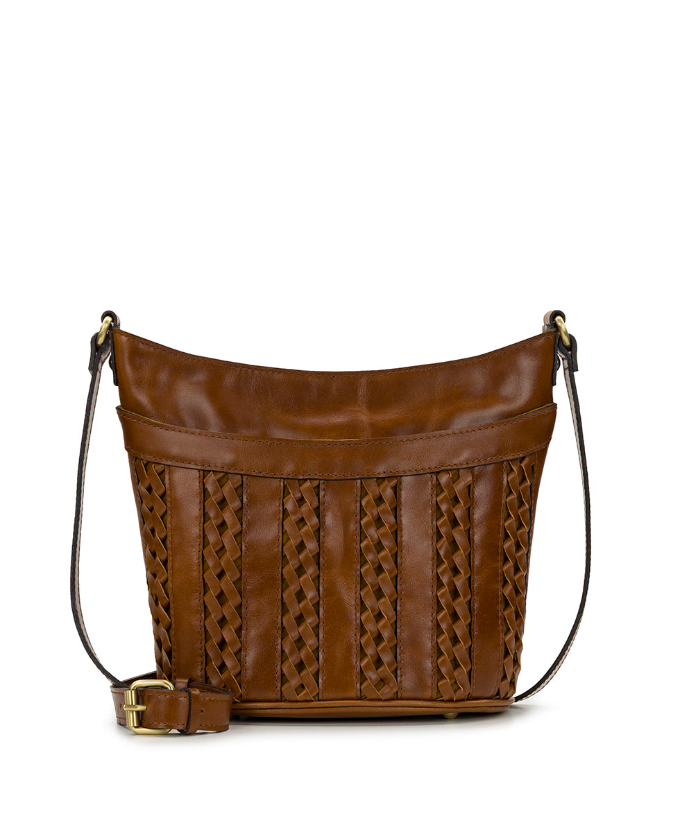 Female - Savoca Crossbody - Braided Pocket - cognac - by Patricia Nash - View 1 of 5
