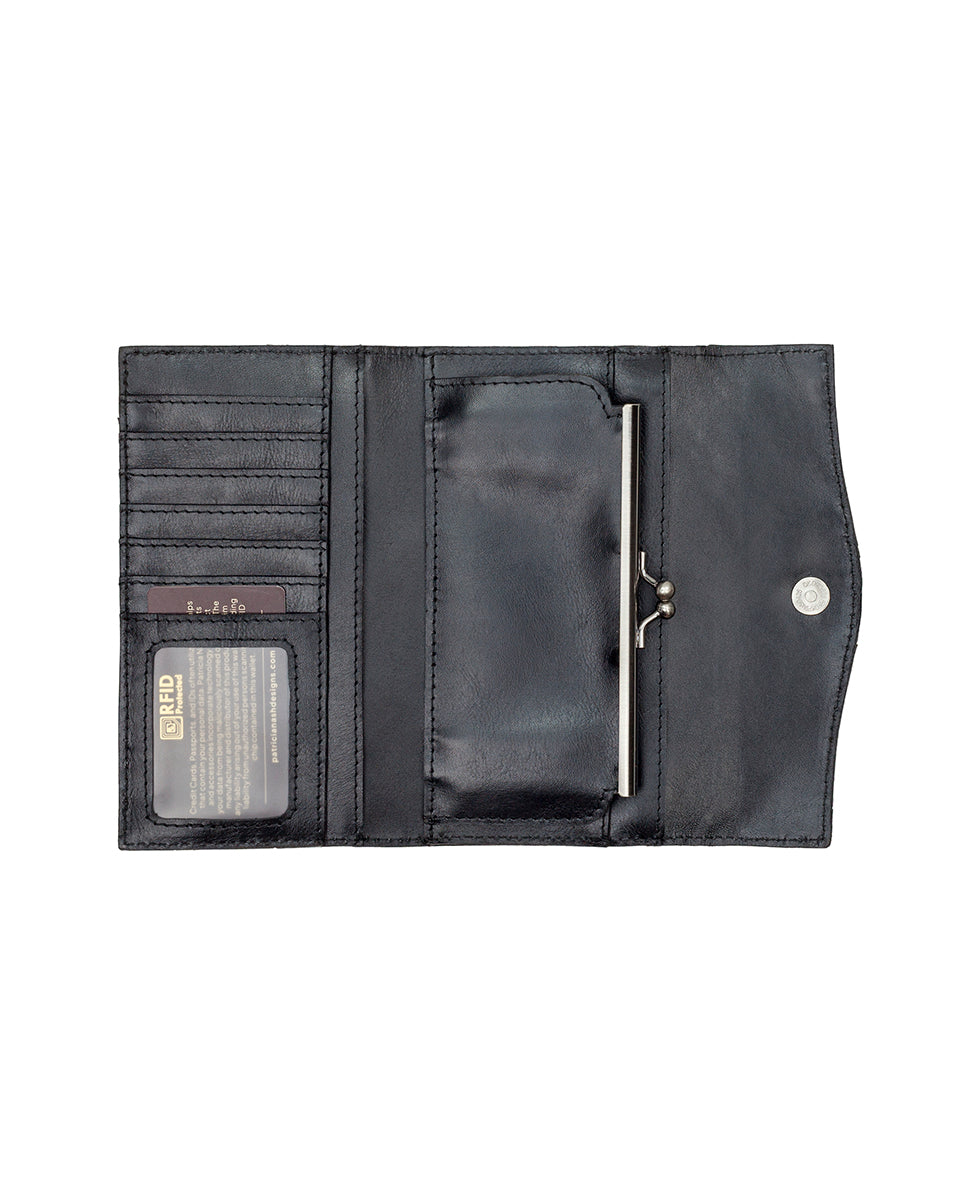 Female - Tossa Wallet - Retro Colorblock - black - by Patricia Nash - View 3 of 4
