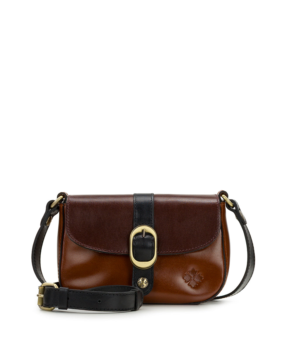 Female - Simala Crossbody - Colorblock - black/british tan/tan - by Patricia Nash - View 1 of 4