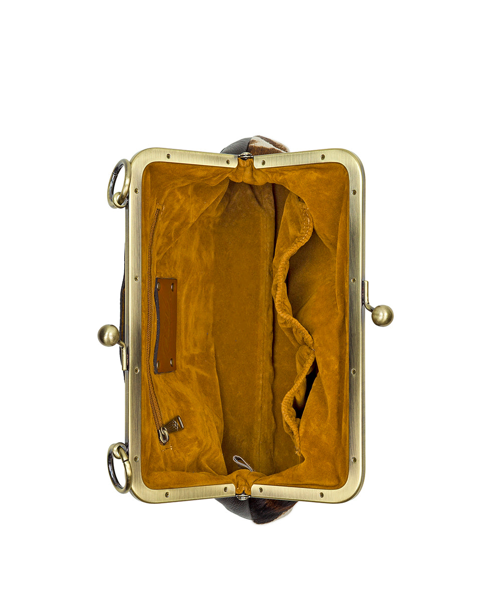 Female - Vione Frame Bag - Cavallino - chocolate - by Patricia Nash - View 5 of 9