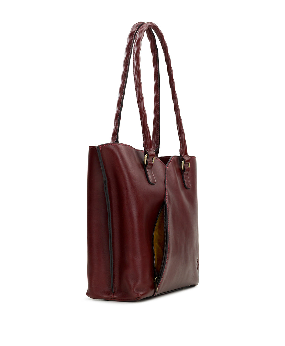 Marion Tote - Classic Tooled - oxblood - by Patricia Nash - View 4 of 5