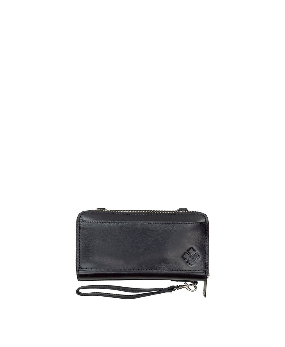 Female - Valdina Wristlet Crossbody - Classic Tooled - oxblood - by Patricia Nash - View 3 of 8