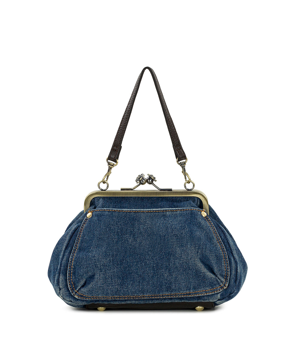 Female - Tabby Frame - Washed Woven Denim - denim - by Patricia Nash - View 2 of 5