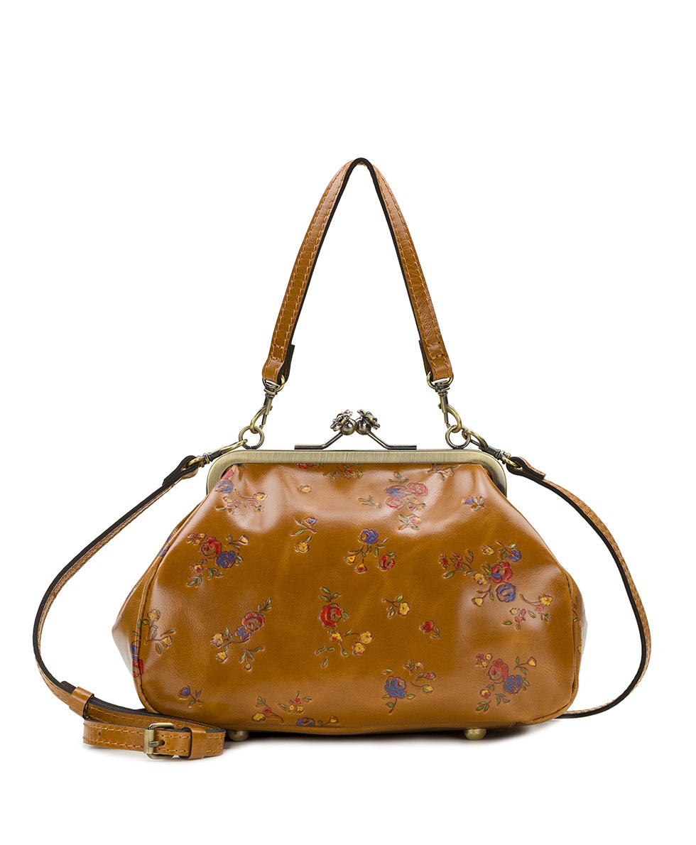 Female - Tabby Frame - Fleur de Jardin Embossed - light tan - by Patricia Nash - View 1 of 4