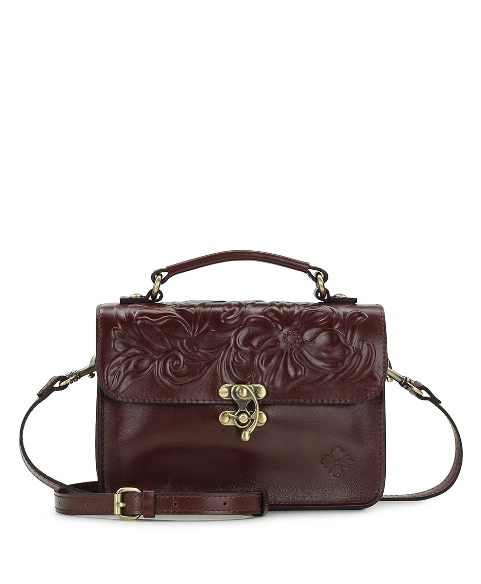 Female - Colonna Top Handle Crossbody - Classic Tooled - british tan - by Patricia Nash - View 1 of 5