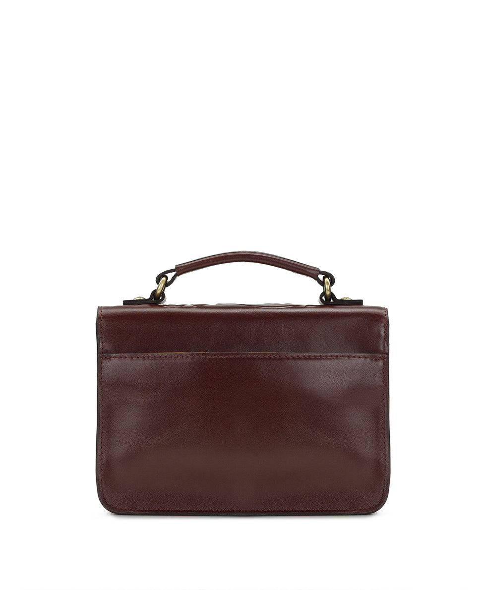 Female - Colonna Top Handle Crossbody - Classic Tooled - british tan - by Patricia Nash - View 2 of 5