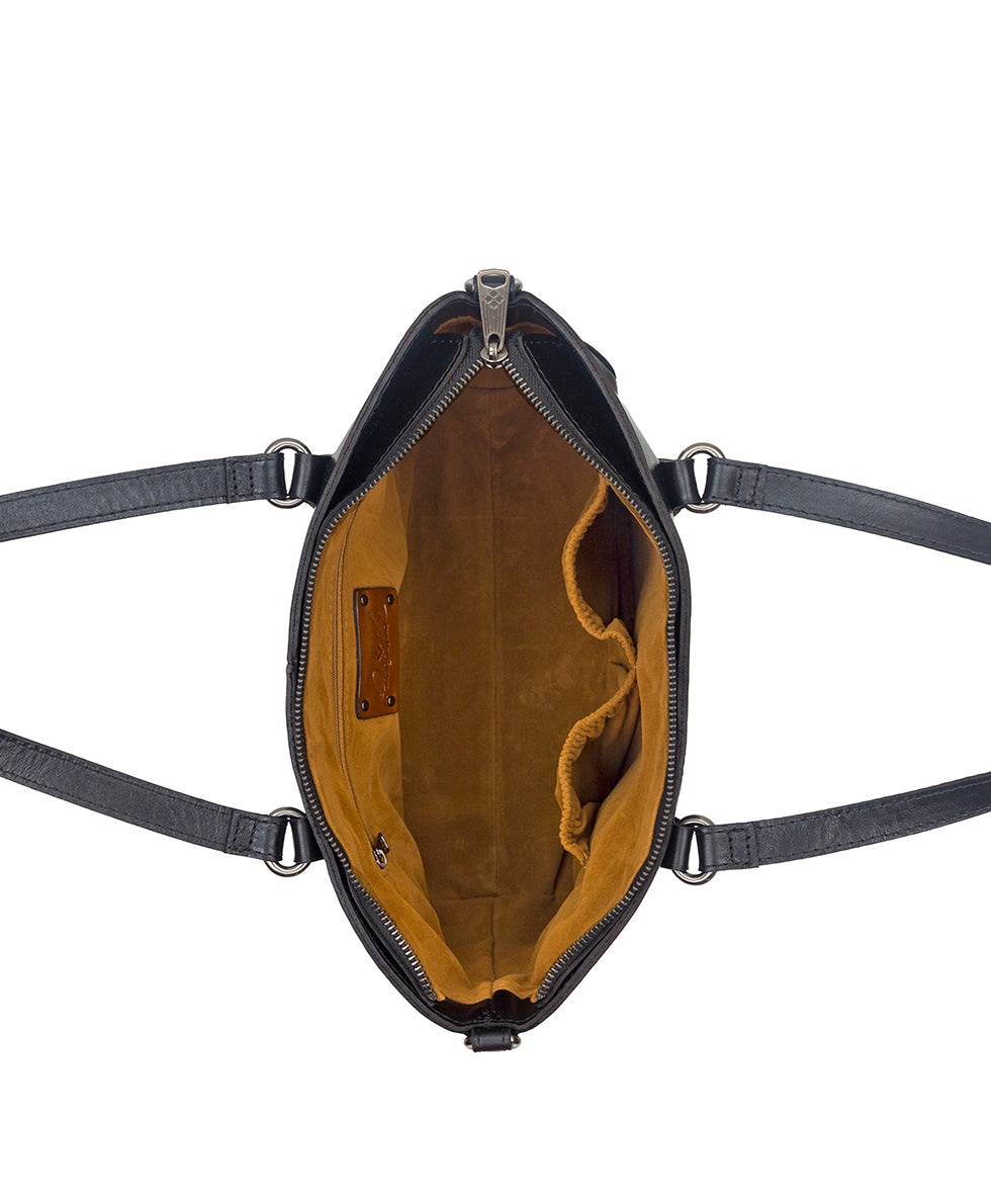 Female - Mori Satchel - Vintage Distressed - black - by Patricia Nash - View 4 of 10