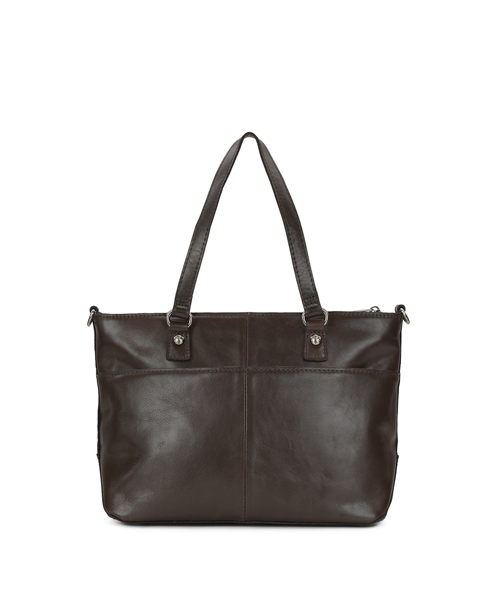 Female - Mori Satchel - Vintage Distressed - black - by Patricia Nash - View 6 of 10