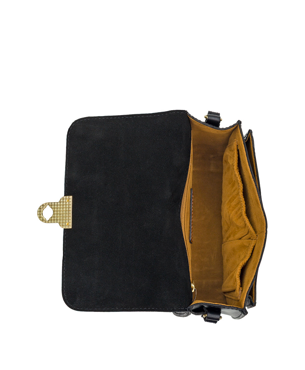 Female - Besano Crossbody | Vintage Distressed | Black - black - by Patricia Nash - View 4 of 4