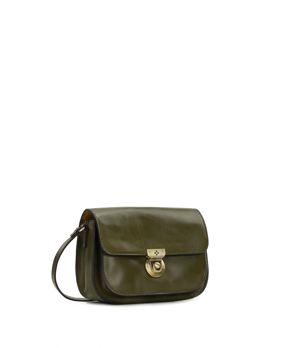 Female - Besano Crossbody | Vintage Distressed | Olive - olive - by Patricia Nash - View 4 of 8