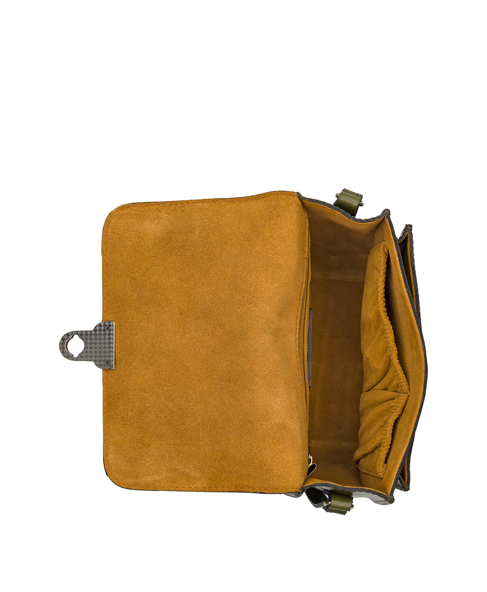 Female - Besano Crossbody | Vintage Distressed | Olive - olive - by Patricia Nash - View 5 of 8