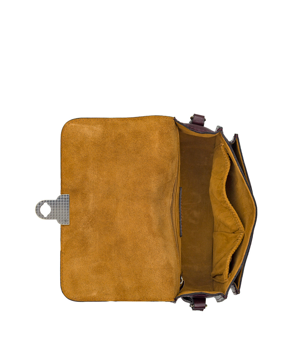 Female - Besano Crossbody | Vintage Distressed | Plum - plum - by Patricia Nash - View 4 of 4