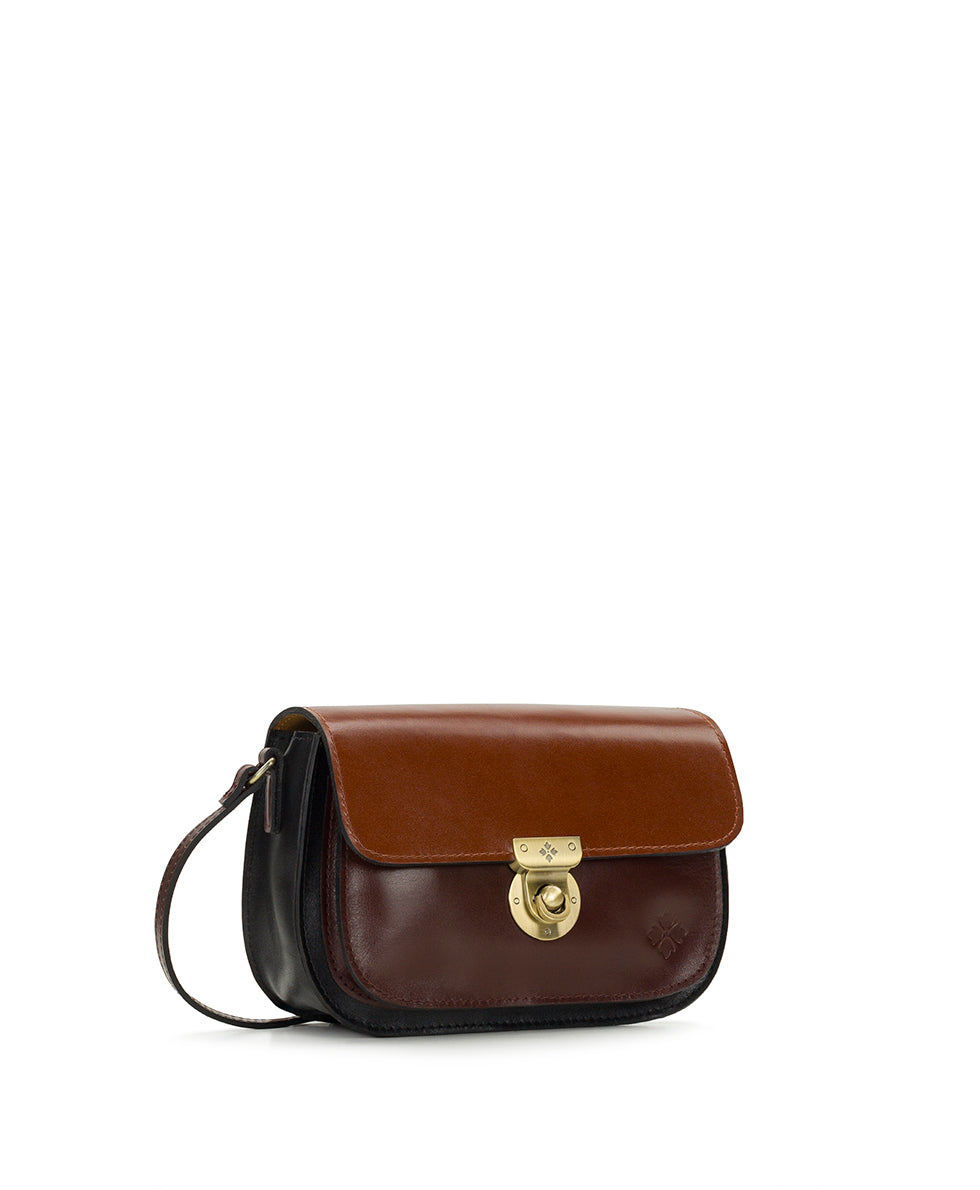 Female - Besano Crossbody | Colorblock | Black/British Tan/Tan - black/british tan/tan - by Patricia Nash - View 3 of 4