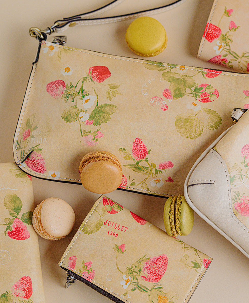 Female - Laurina Wristlet - Parisian Strawberries - parchment strawberry - by Patricia Nash - View 8 of 8