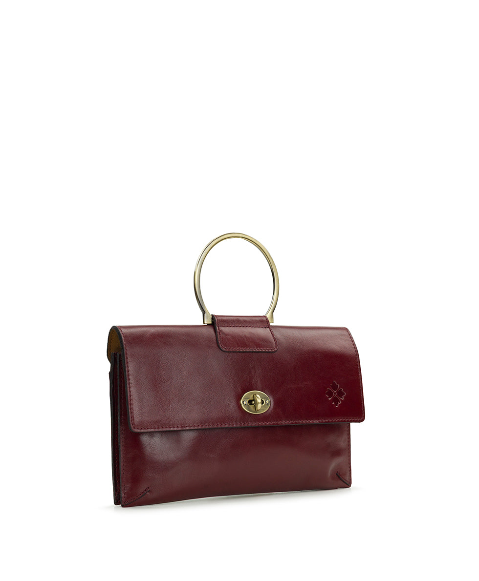 Female - Belvi Top Handle Crossbody - Vintage Distressed Leather - black - by Patricia Nash - View 9 of 12