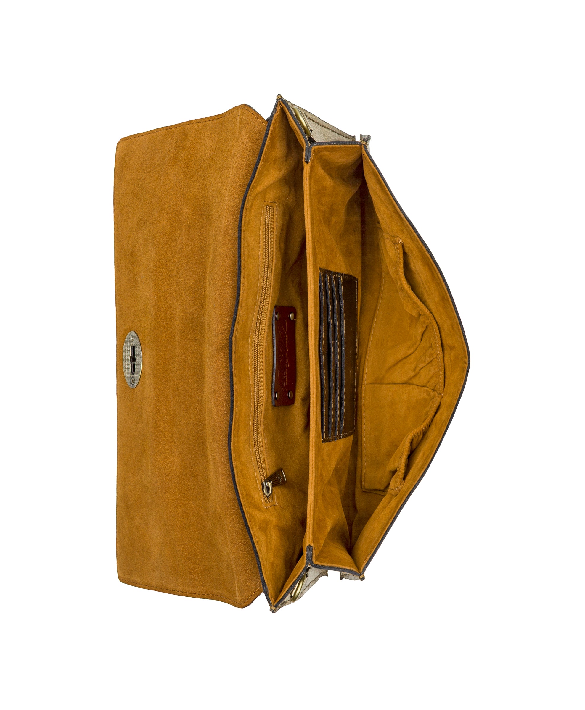 Female - Belvi Top Handle Crossbody - Vintage Distressed Metallic - antique gold - by Patricia Nash - View 4 of 4