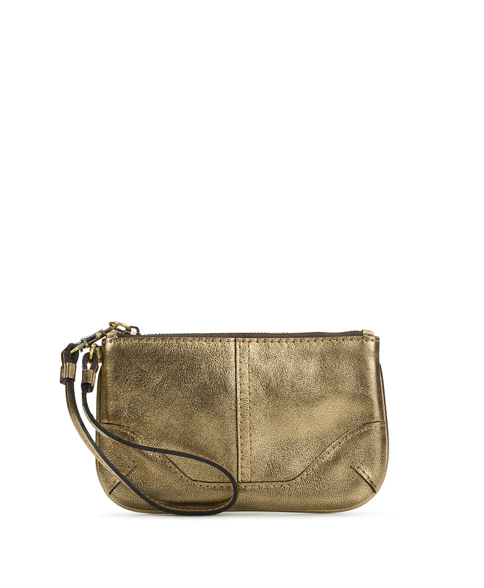 Female - Lula Wristlet - Vintage Distressed Metallic - antique gold - by Patricia Nash - View 1 of 3