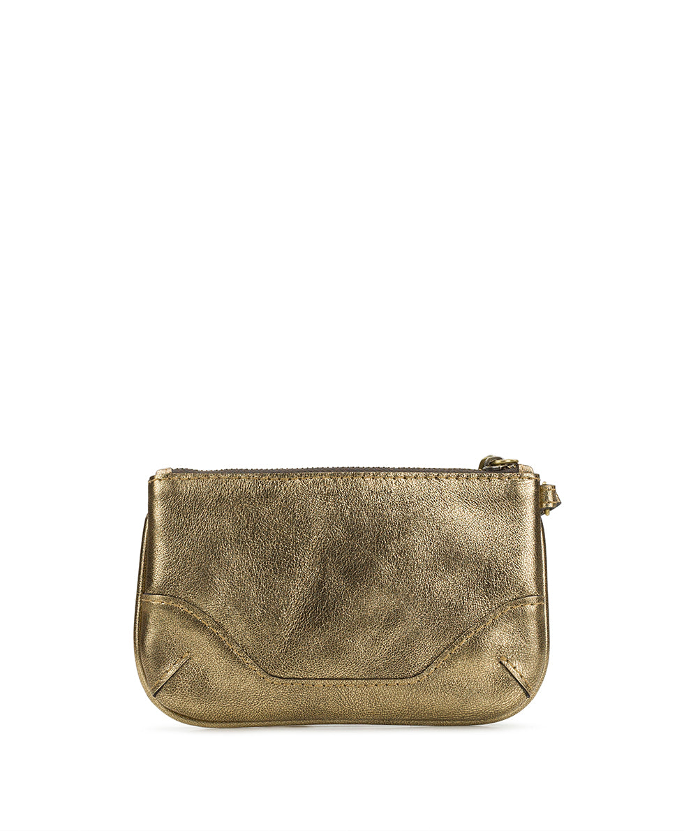 Female - Lula Wristlet - Vintage Distressed Metallic - antique gold - by Patricia Nash - View 2 of 3