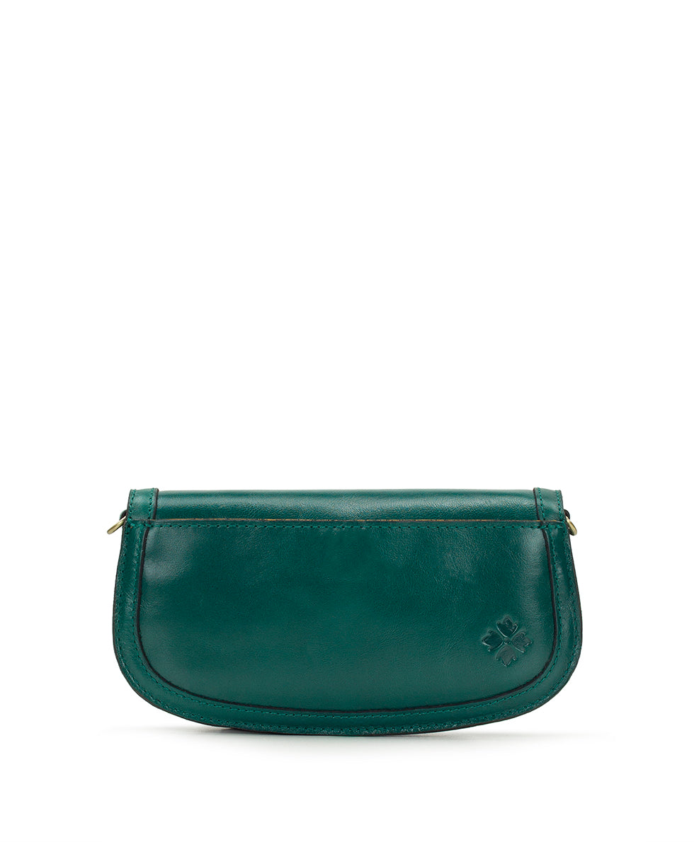 Female - Martell Crossbody Clutch - Vintage Distressed Leather - spruce - by Patricia Nash - View 2 of 6