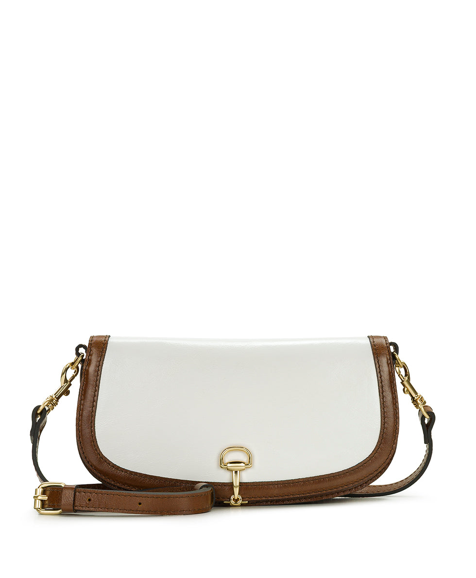 Female - Martell Crossbody Clutch - Colorblock - meringue/cognac - by Patricia Nash - View 1 of 5