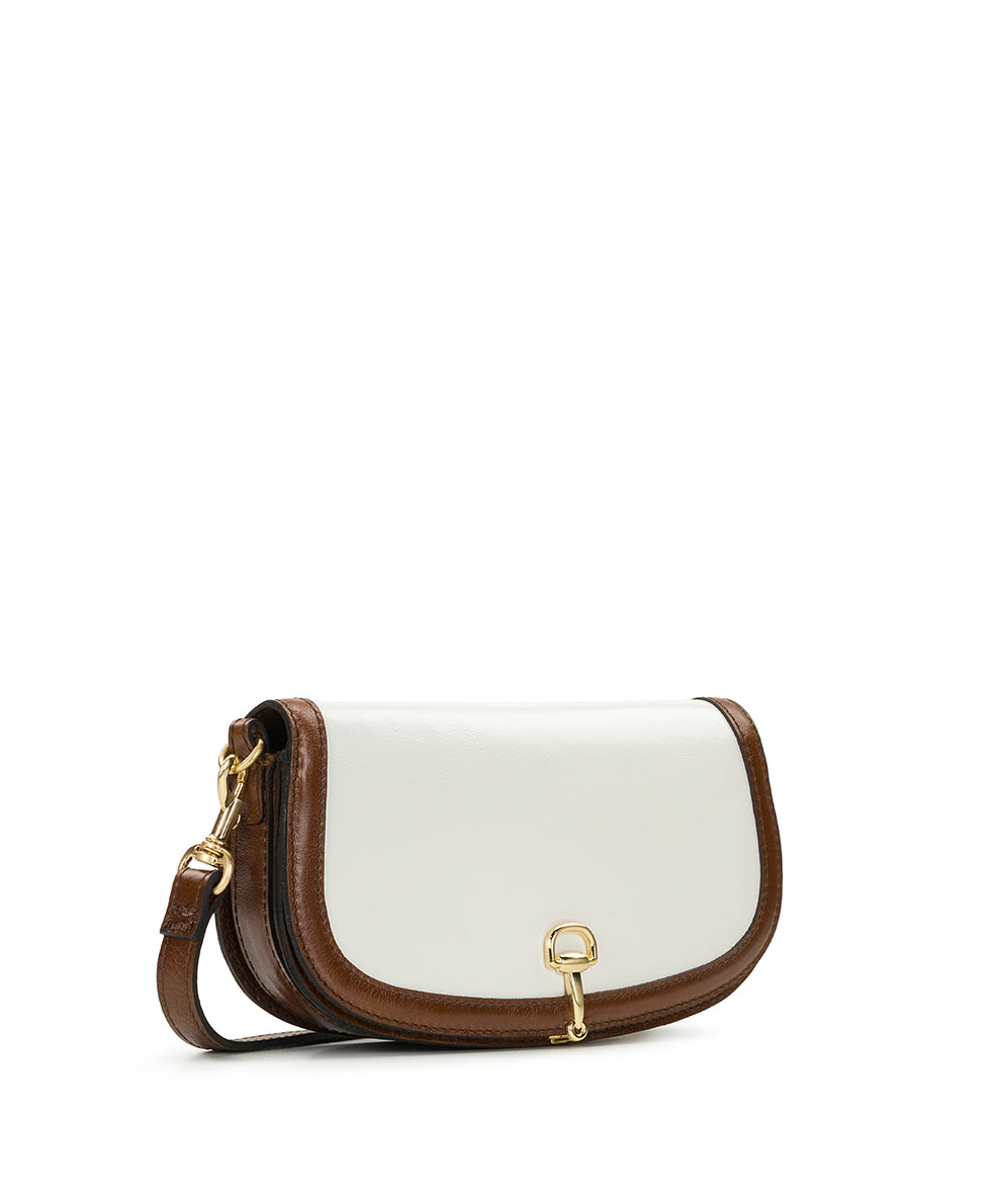 Female - Martell Crossbody Clutch - Colorblock - meringue/cognac - by Patricia Nash - View 3 of 5
