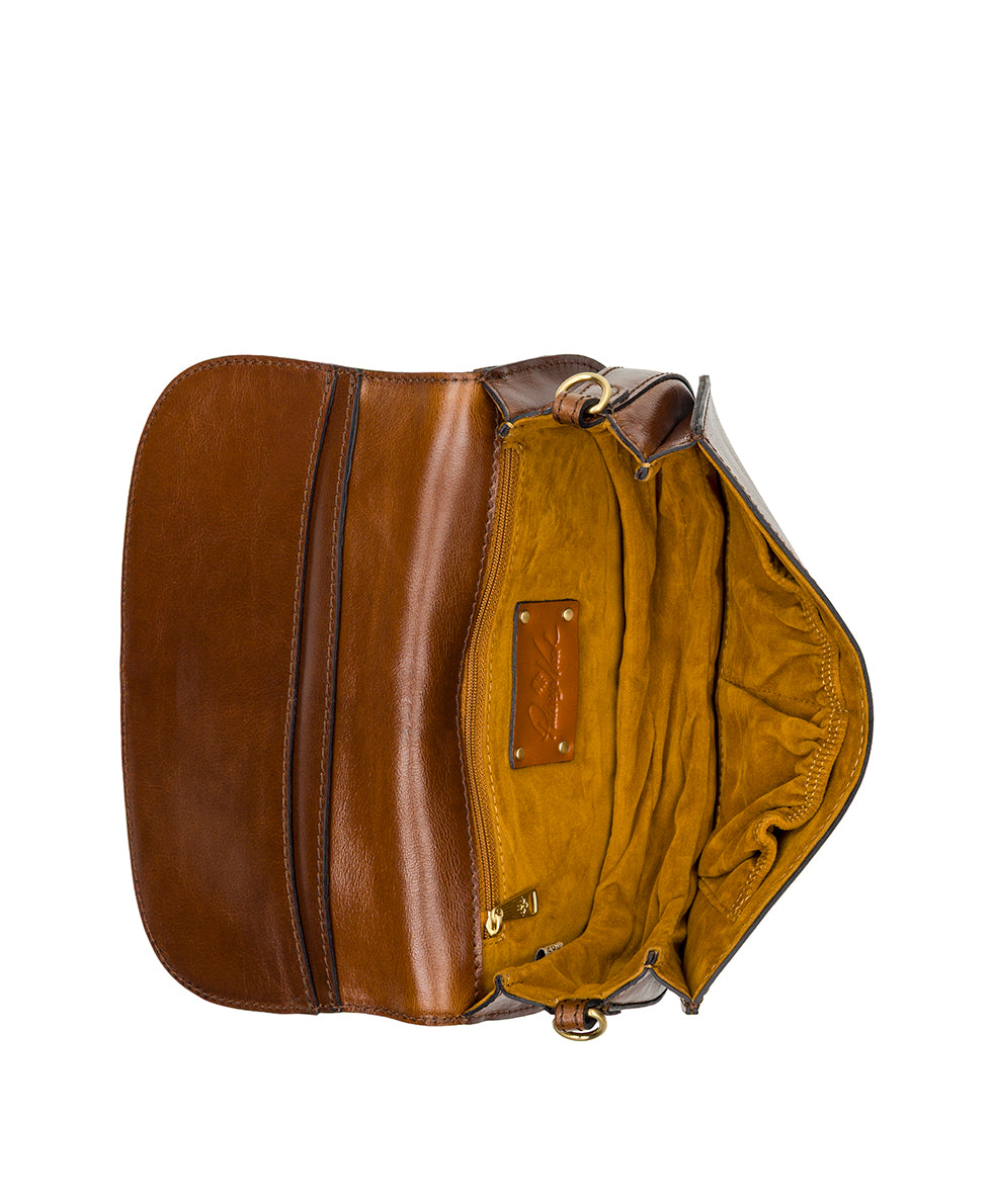 Female - Martell Crossbody Clutch - Colorblock - meringue/cognac - by Patricia Nash - View 5 of 5