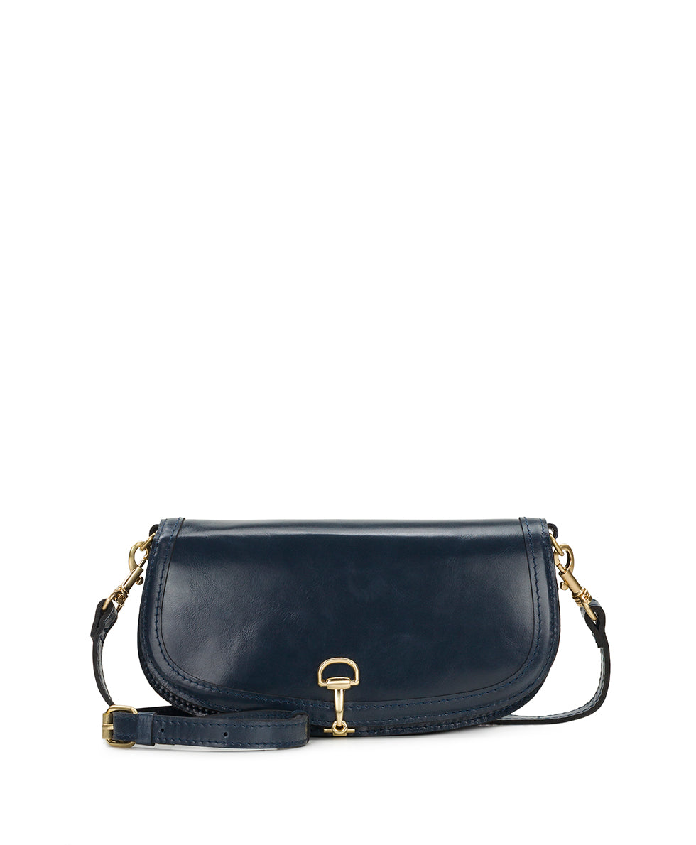 Female - Martell Crossbody Clutch - Vintage Glazed Leather - light tan - by Patricia Nash - View 5 of 10