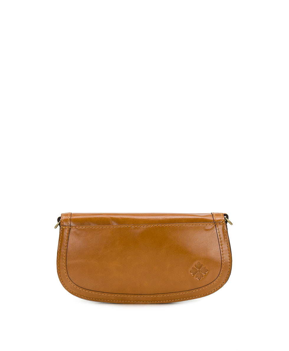 Female - Martell Crossbody Clutch - Vintage Glazed Leather - light tan - by Patricia Nash - View 2 of 10