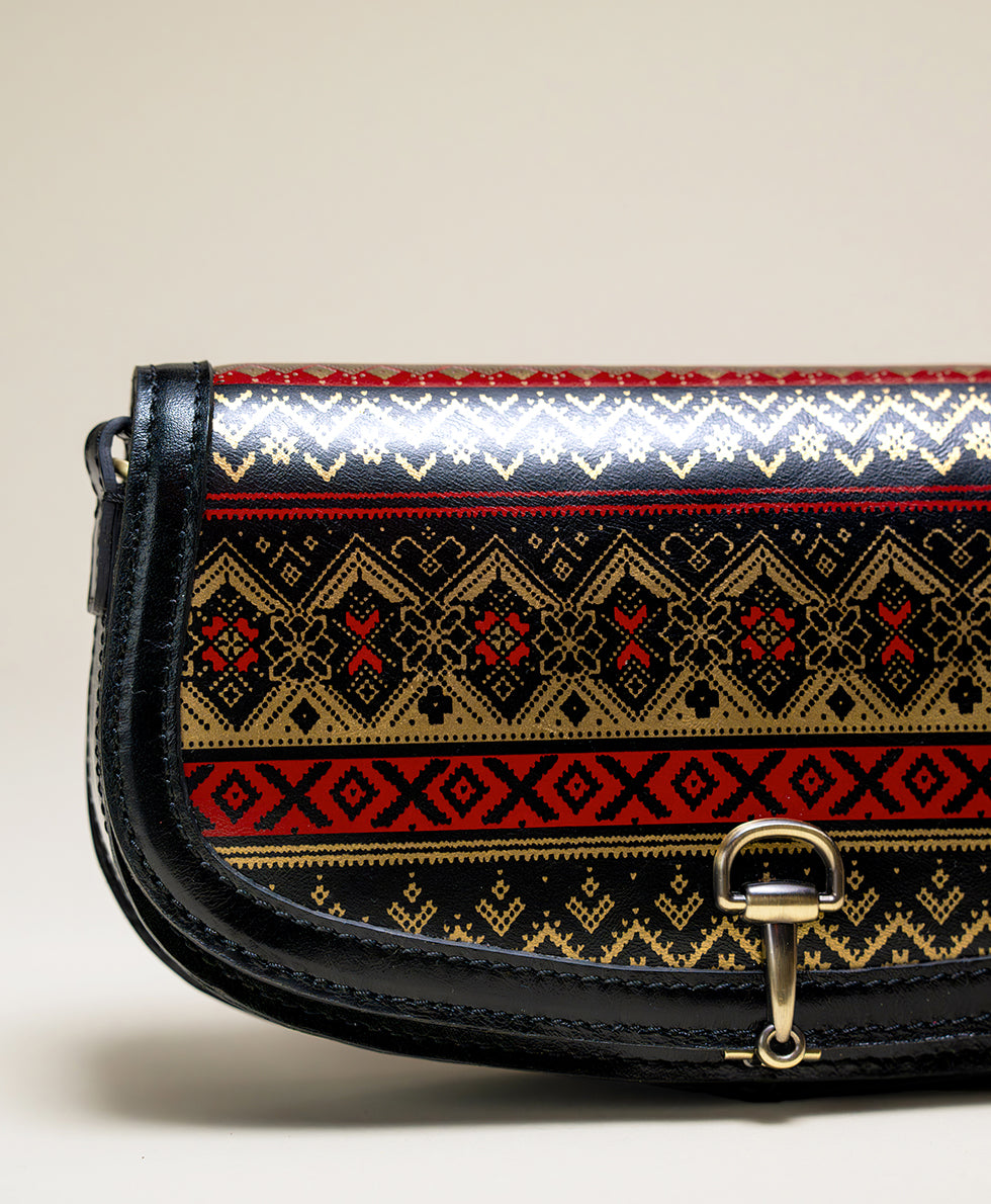 Female - Martell Clutch Crossbody | Holiday Nordic Weave | Holiday Nordic Weave - holiday nordic weave - by Patricia Nash - View 5 of 5