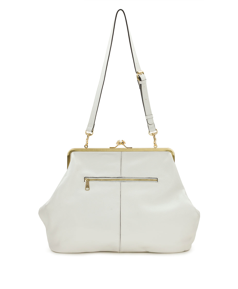 Female - Serafina Large Frame Bag - Rugged Natural Grain - denim blue - by Patricia Nash - View 12 of 28