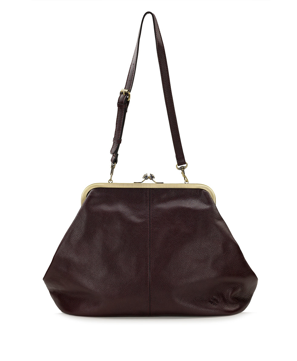 Female - Serafina Frame | Rugged Natural Grain | Plum - plum - by Patricia Nash - View 1 of 6