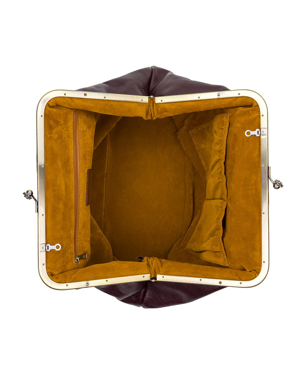 Female - Serafina Frame | Rugged Natural Grain | Plum - plum - by Patricia Nash - View 5 of 6