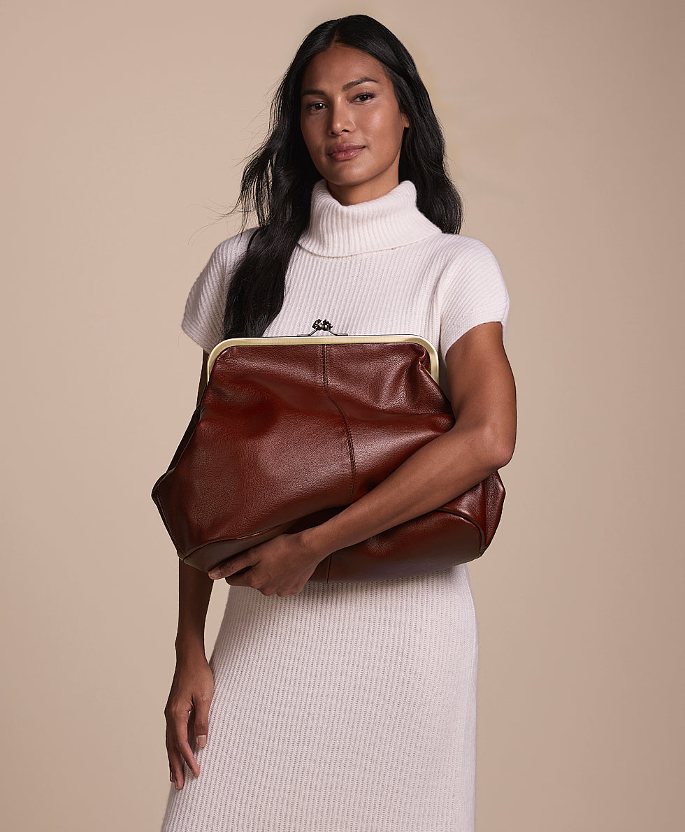 Female - Serafina Frame | Rugged Natural Grain | Plum - plum - by Patricia Nash - View 2 of 6