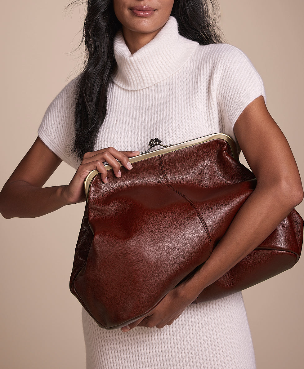 Female - Serafina Frame | Rugged Natural Grain | Plum - plum - by Patricia Nash - View 6 of 6