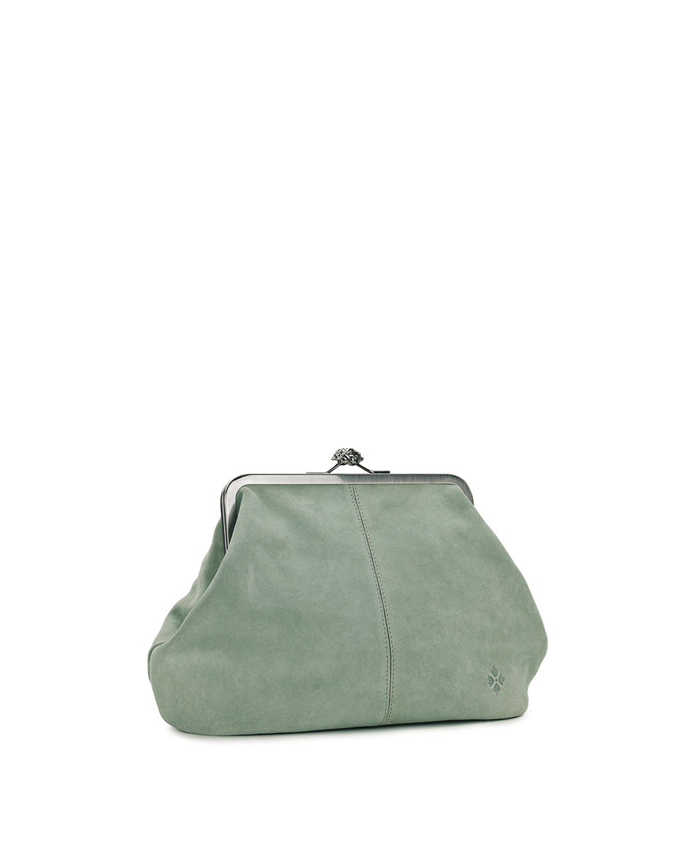 Female - Sofia Frame Crossbody | Suede Leather | Nordic Blue - nordic blue - by Patricia Nash - View 3 of 4