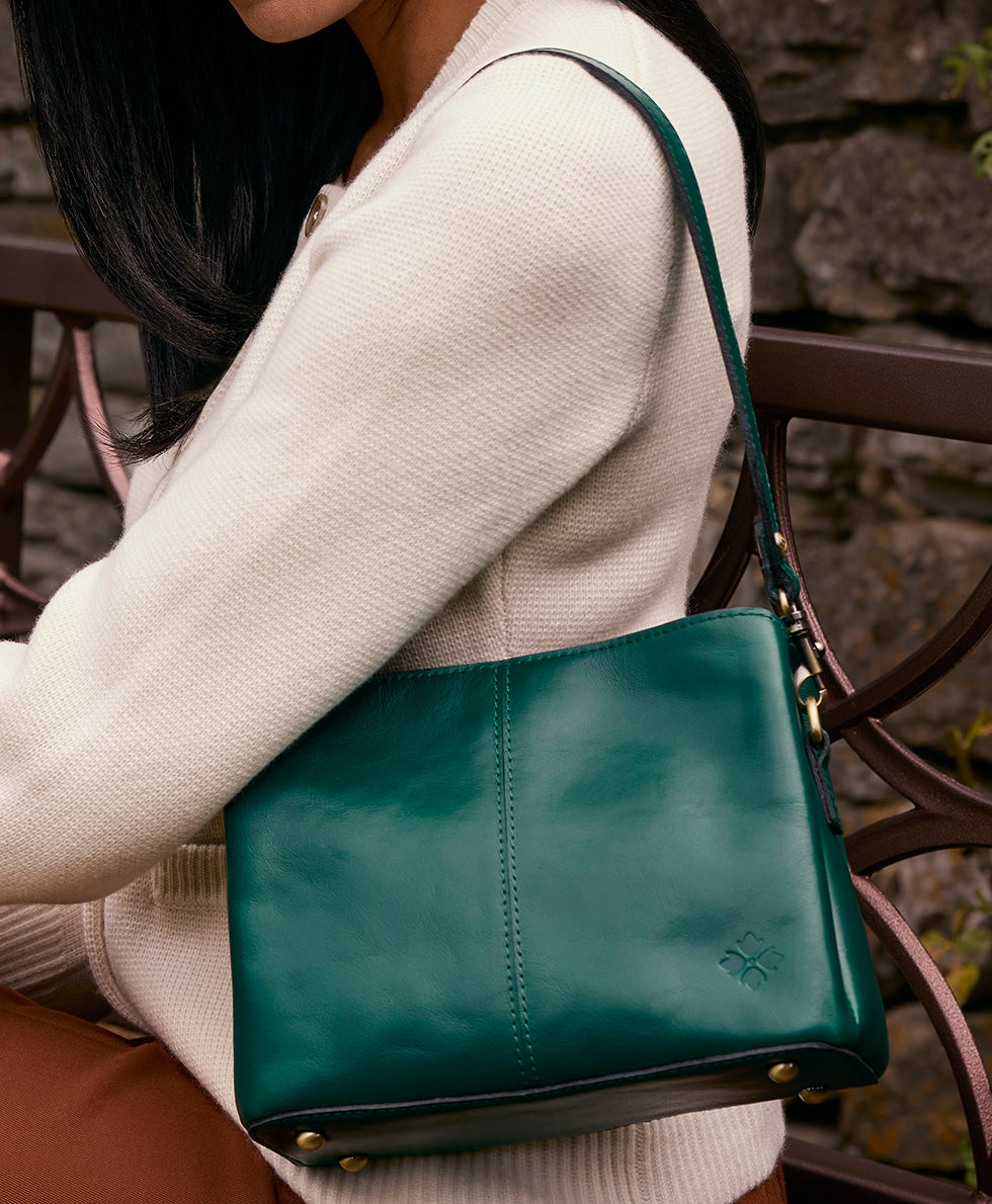 Female - Lenna Satchel Crossbody - Vintage Distressed - black - by Patricia Nash - View 18 of 24