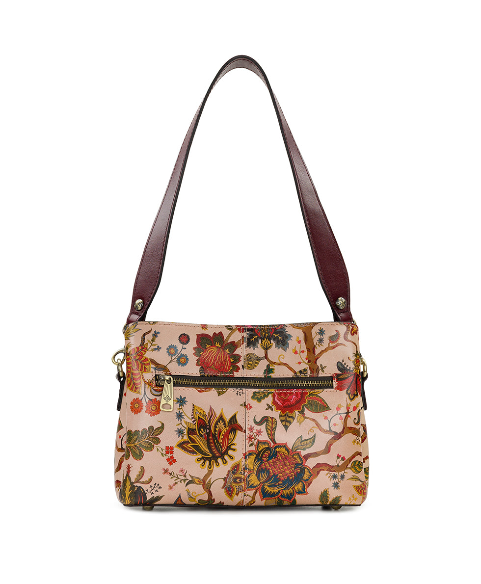 Female - Lenna Satchel Crossbody | Danish Floral Tapestry  | Danish Floral Tapestry - danish floral tapestry - by Patricia Nash - View 2 of 4
