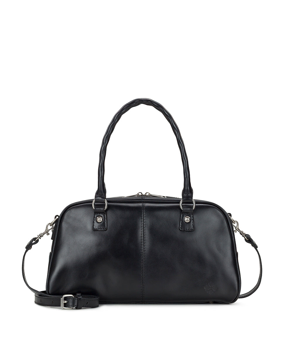 Female - Pomezia Satchel Crossbody - Vintage Distressed Leather - black - by Patricia Nash - View 1 of 20