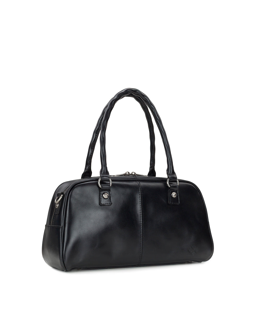 Female - Pomezia Satchel Crossbody - Vintage Distressed Leather - black - by Patricia Nash - View 3 of 20