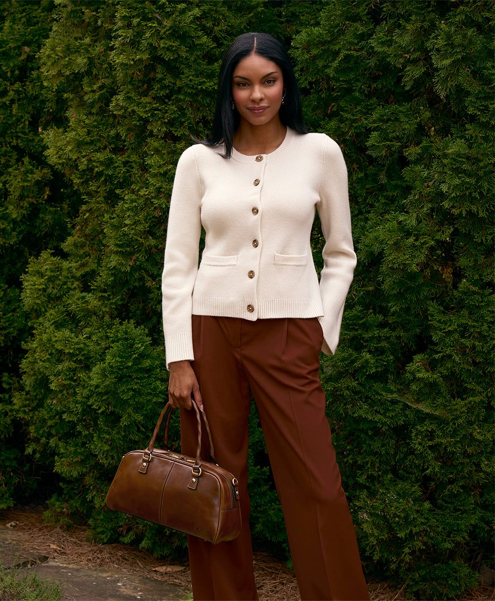 Female - Pomezia Satchel Crossbody - Vintage Distressed Leather - black - by Patricia Nash - View 14 of 20