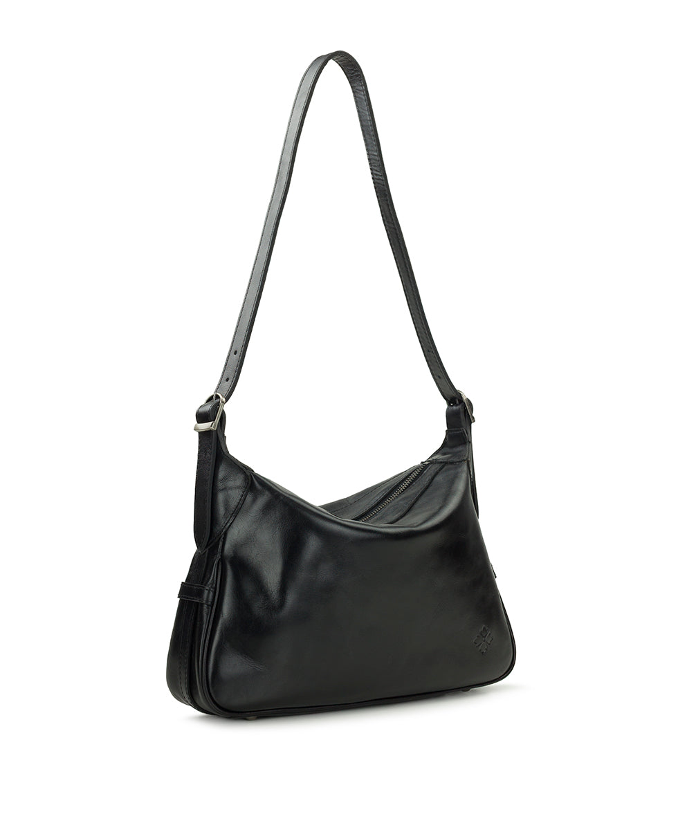 Female - Marilena Adjustable Shoulder Bag - Vintage Distressed - black - by Patricia Nash - View 3 of 19