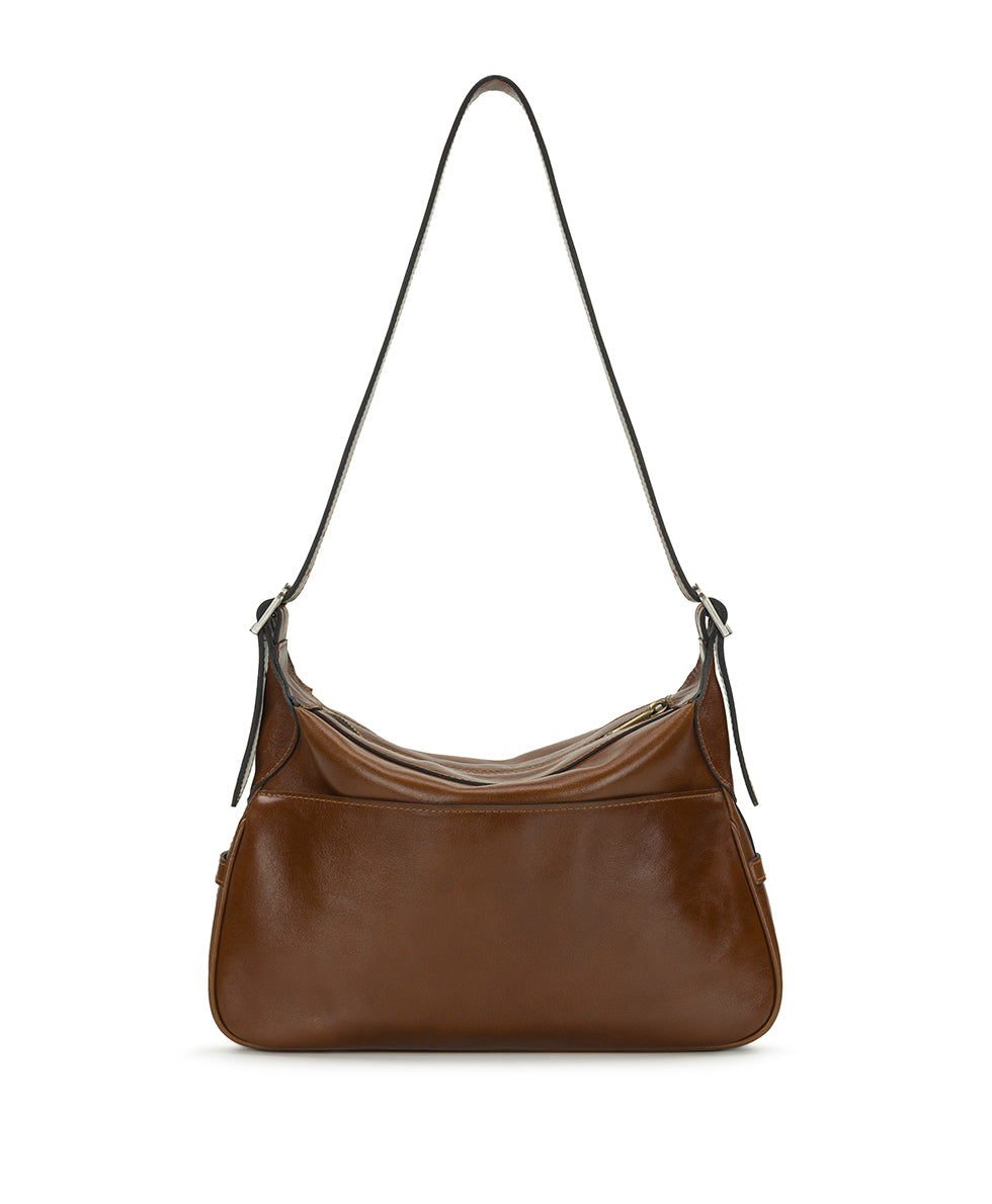 Female - Marilena Adjustable Shoulder Bag - Vintage Distressed - black - by Patricia Nash - View 7 of 19