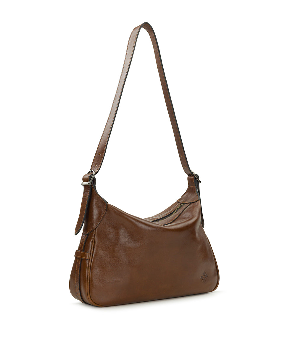 Female - Marilena Adjustable Shoulder Bag - Vintage Distressed - black - by Patricia Nash - View 8 of 19