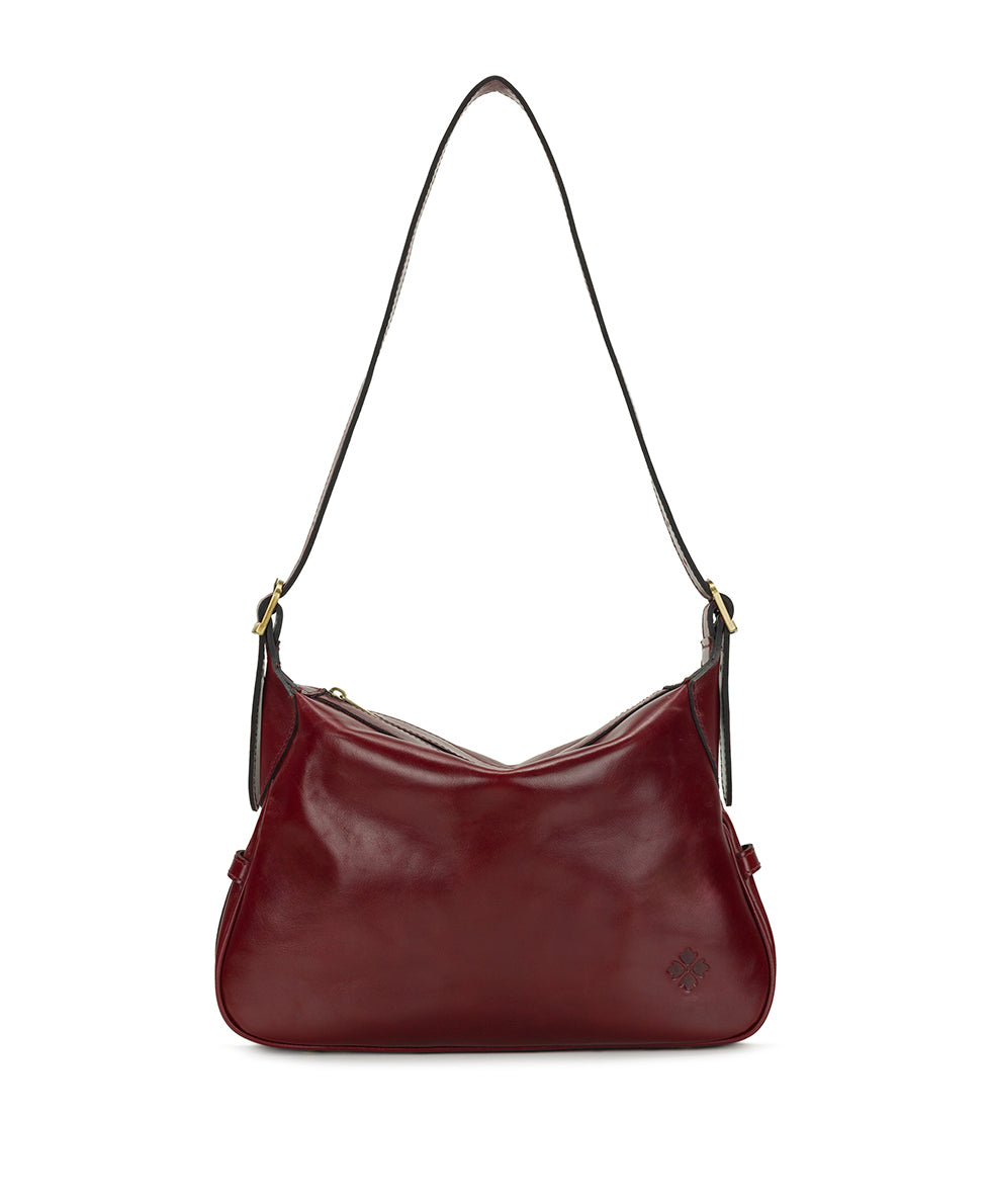 Female - Marilena Adjustable Shoulder Bag - Vintage Distressed - black - by Patricia Nash - View 10 of 19