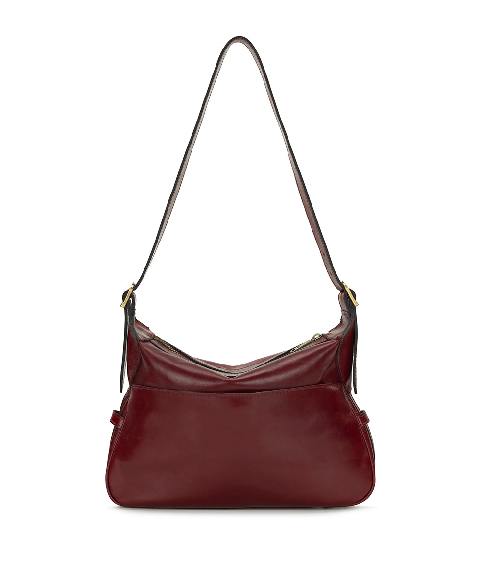 Female - Marilena Adjustable Shoulder Bag - Vintage Distressed - black - by Patricia Nash - View 11 of 19