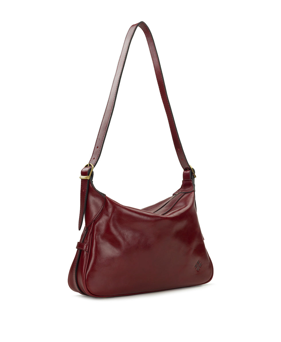 Female - Marilena Adjustable Shoulder Bag - Vintage Distressed - black - by Patricia Nash - View 12 of 19