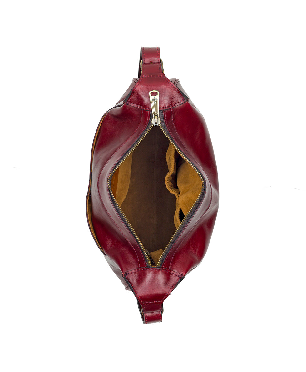 Female - Marilena Adjustable Shoulder Bag - Vintage Distressed - black - by Patricia Nash - View 14 of 19